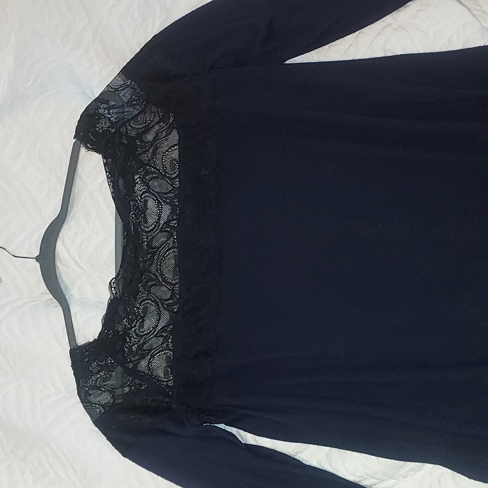 Beautiful sweater with lace top